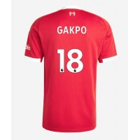 Liverpool Cody Gakpo #18 Domáci futbalový dres 2025-26 Krátky Rukáv